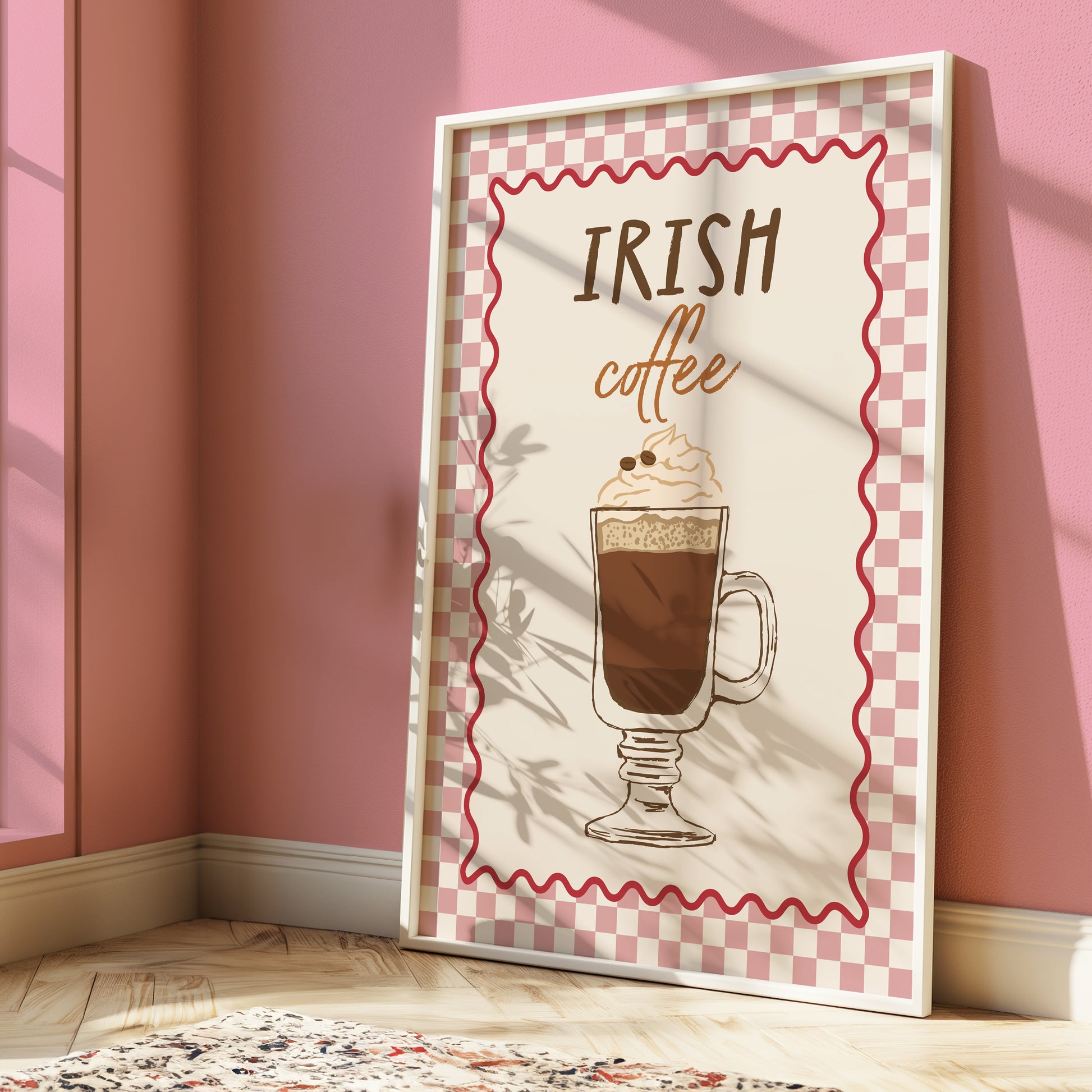 Irish coffee poster