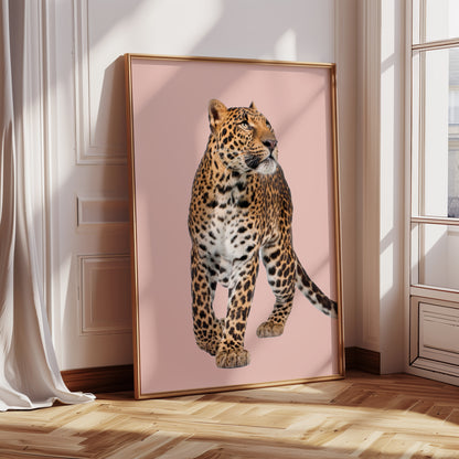 Girls Leopard Print Wall Art Set