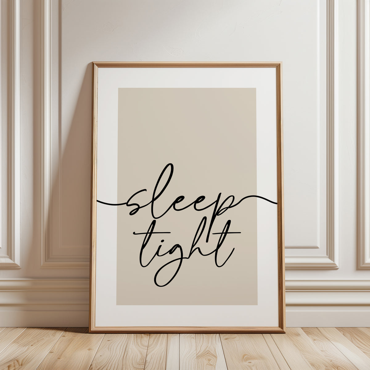 Set of 3 Bedroom Prints, Night Night, Love You, Sleep Tight