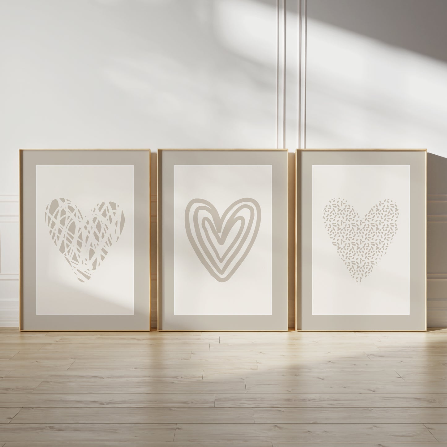 wall art for bedroom with love hearts, ideal for above bed