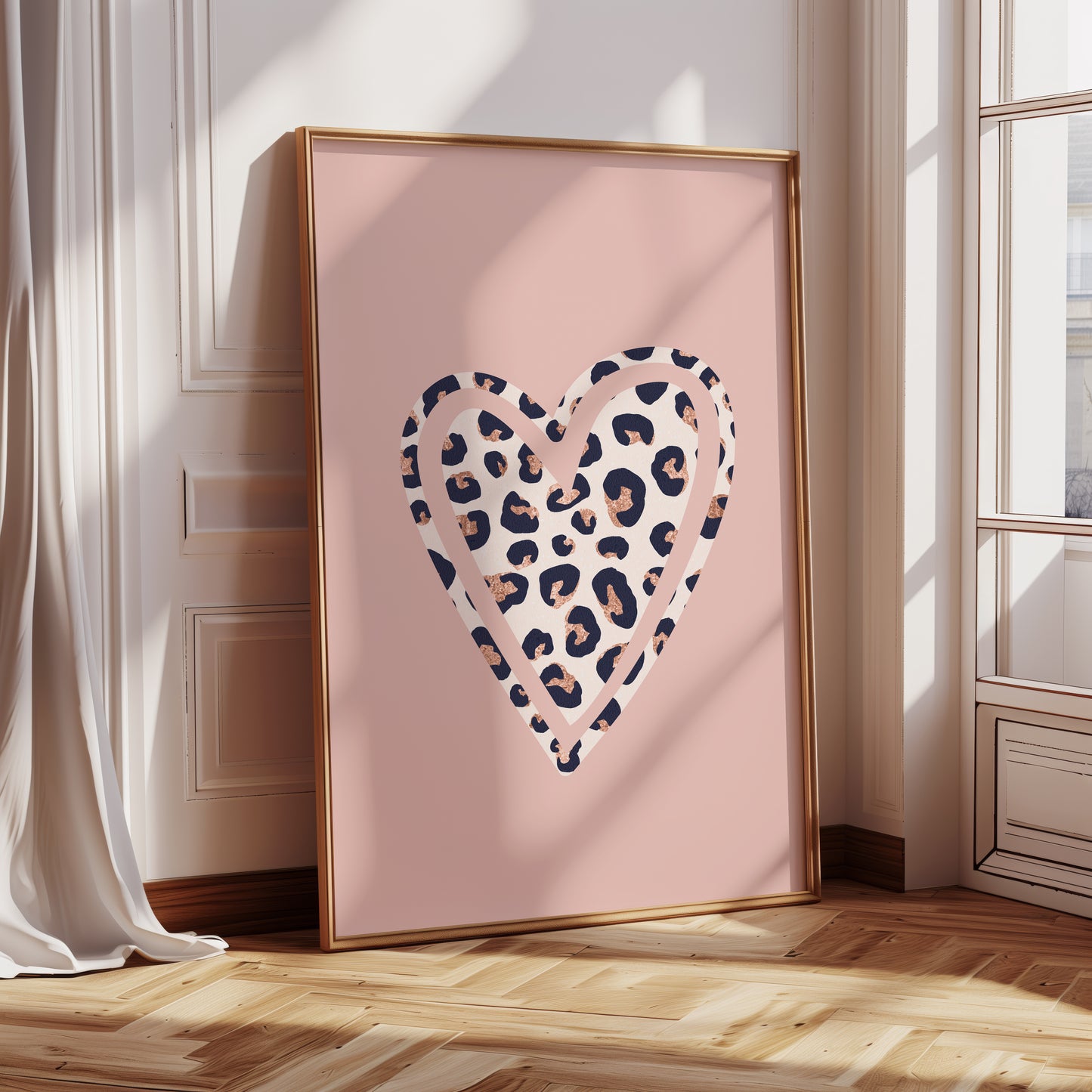 Girls Animal Print Wall Art Set