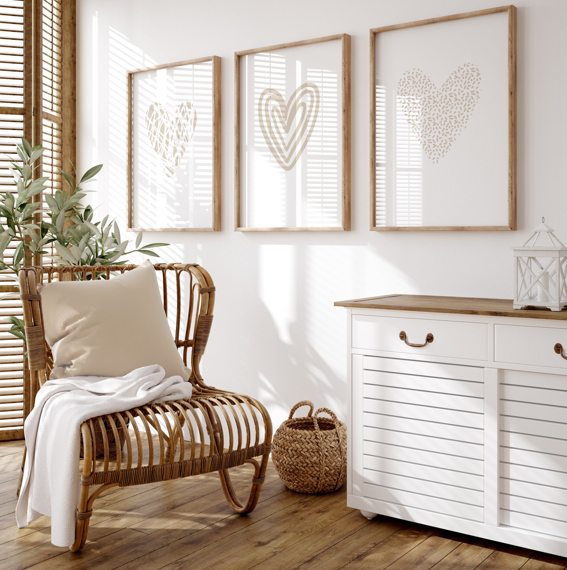 heart posters set of 3