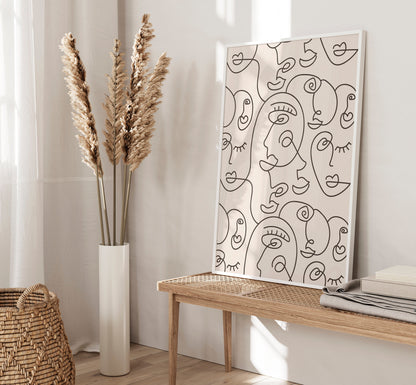 Set of 3 Abstract Boho Wall Art Prints