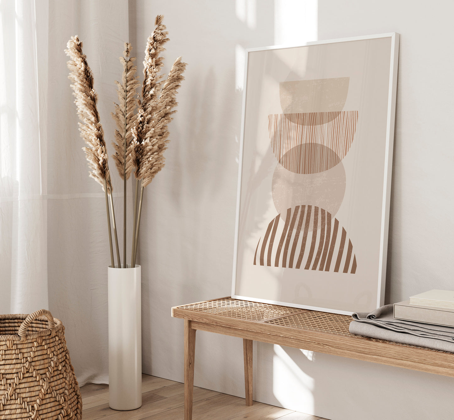 Set of 3 Neutral Boho Wall Art Prints