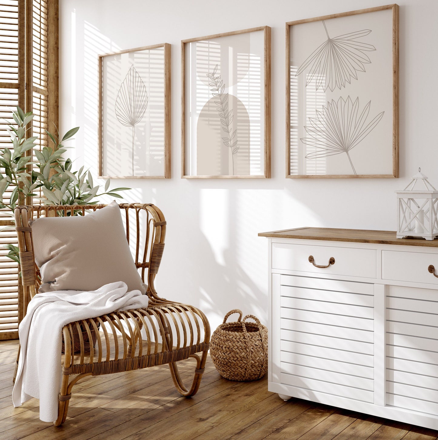 Set of 3 Neutral Wall Art Prints